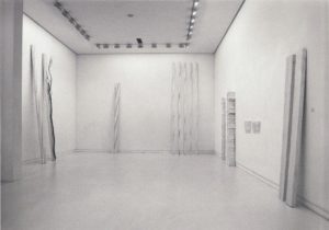 Exposition Jean Degottex à la Galerie de France, du 19 novembre 1987 au 10 janvier 1988, photographie J. L’Hoir, Paris